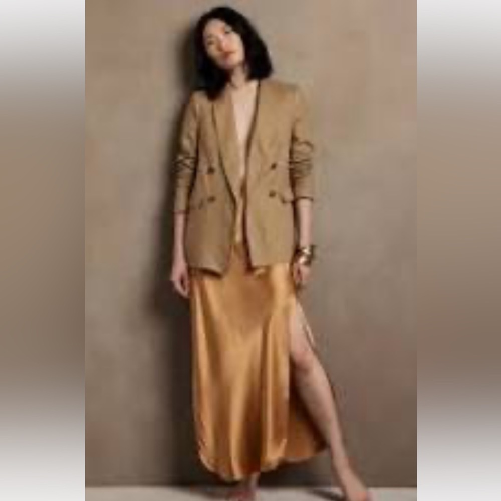Banana Republic silk maxi skirt
